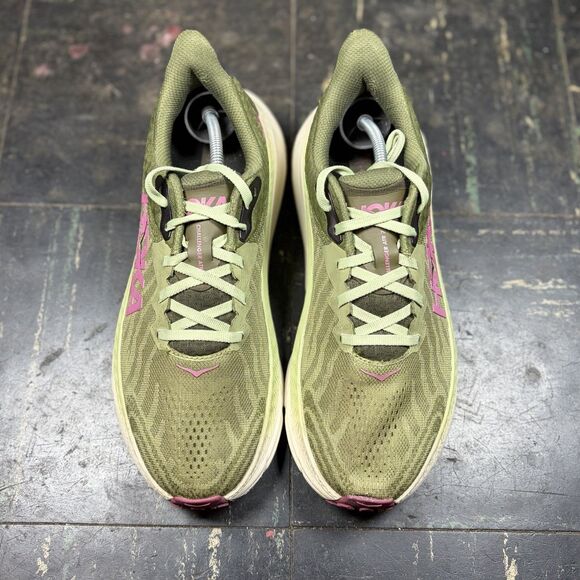 Hoka One One Challenger ATR 7 Womens 10B Green Running Sneaker Comfort Shoes - Picture 3 of 6